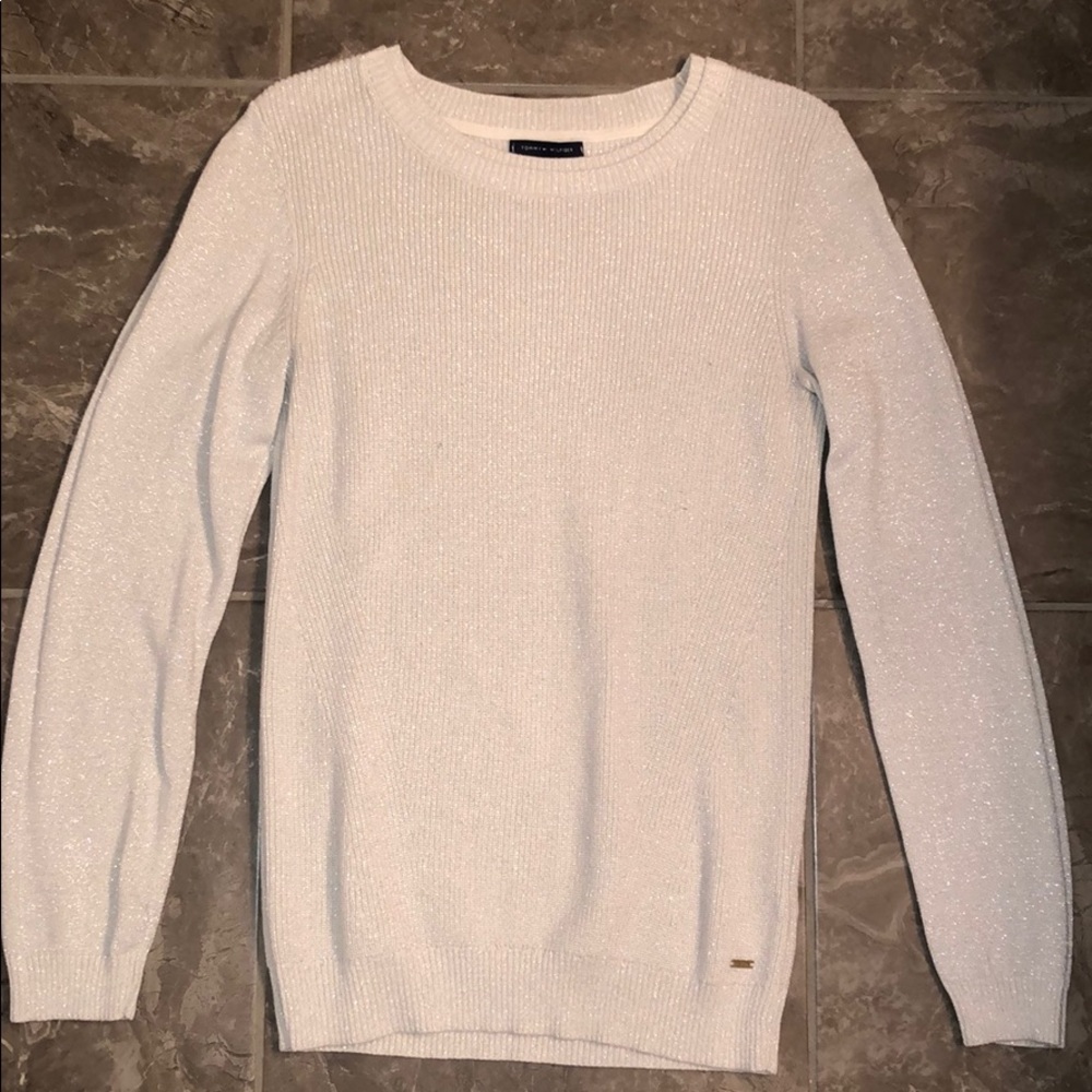Tommy Hilfiger - White Shimmer Sweater